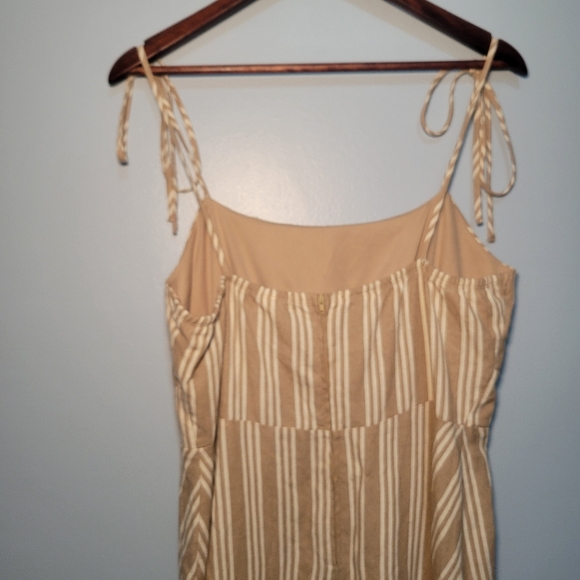 NWT Speechless‎ Taupe & White Striped Strap Tie Dress Womens Size XXL - Picture 4 of 12